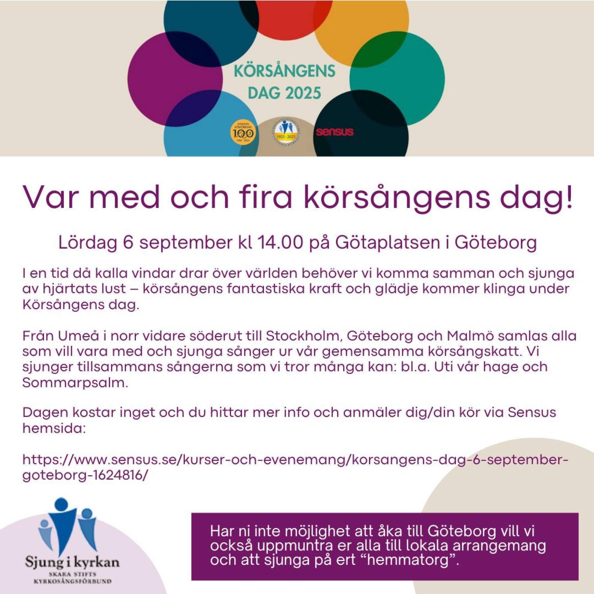 Körsångens dag 6 september